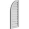 Ekena Millwork Quarter Round Top Left Surface Mount PVC Gable Vent w/ 2"W x 1-1/2"P Brickmould Frame, 14"W x 32"H GVPQL14X3202SF - alternate 2
